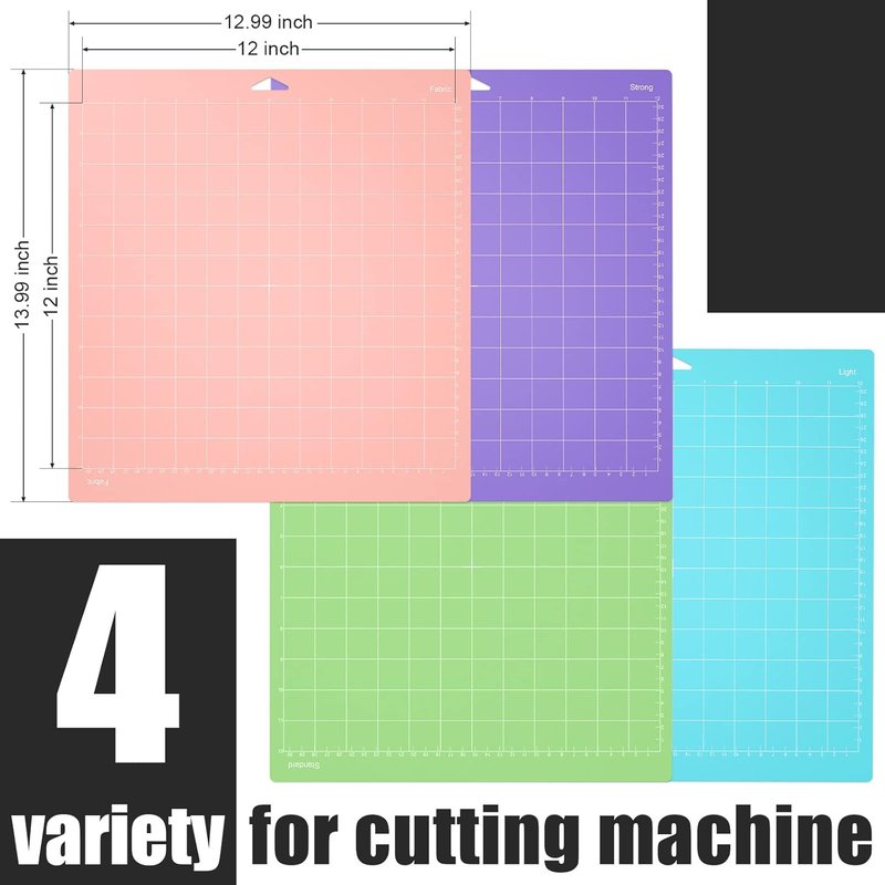 Cutting Mat 4 Pack - Compatible with Maker 3, Air 2 | Strong Fabric Cut Pads & Accessories