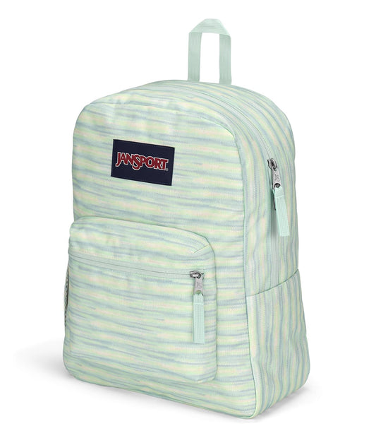 JanSport Cross Town Backpack 17" x 12.5" x 6" - Simple Bag for Everyone with 1 Main Compartment, Front Utility Pocket - Premium Class Accessories - Blue Neon