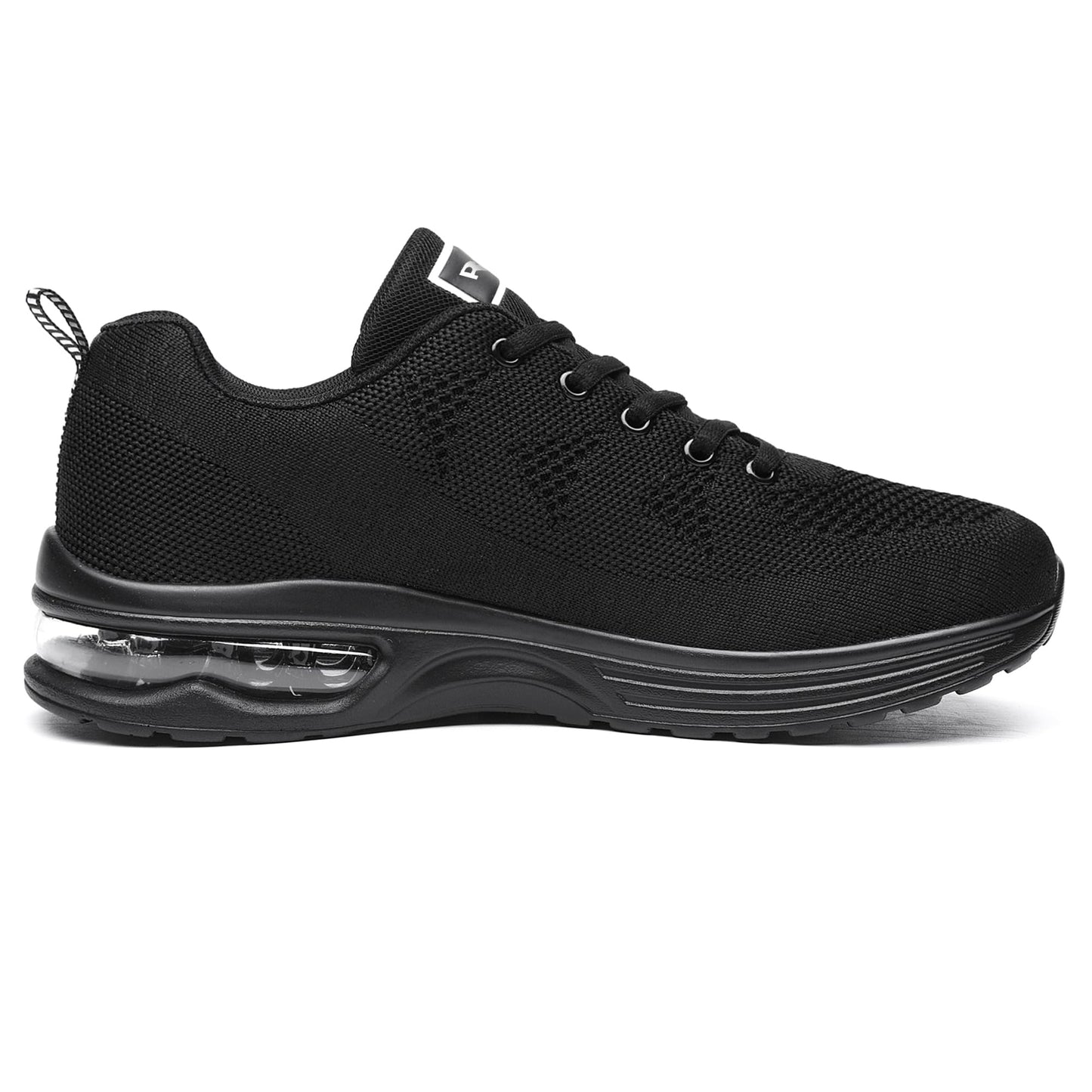 QAUPPE Mens Air Running Sport Shoes Breathable Athletic Tennis Sneakers Allblack US11