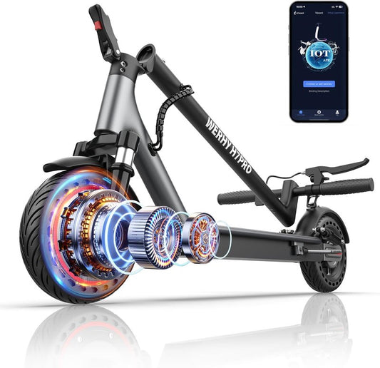 Electric Scooter - 350W Motor, 19MPH Speed, 22 Miles Range | Folding E-Scooter for Teens & Adults