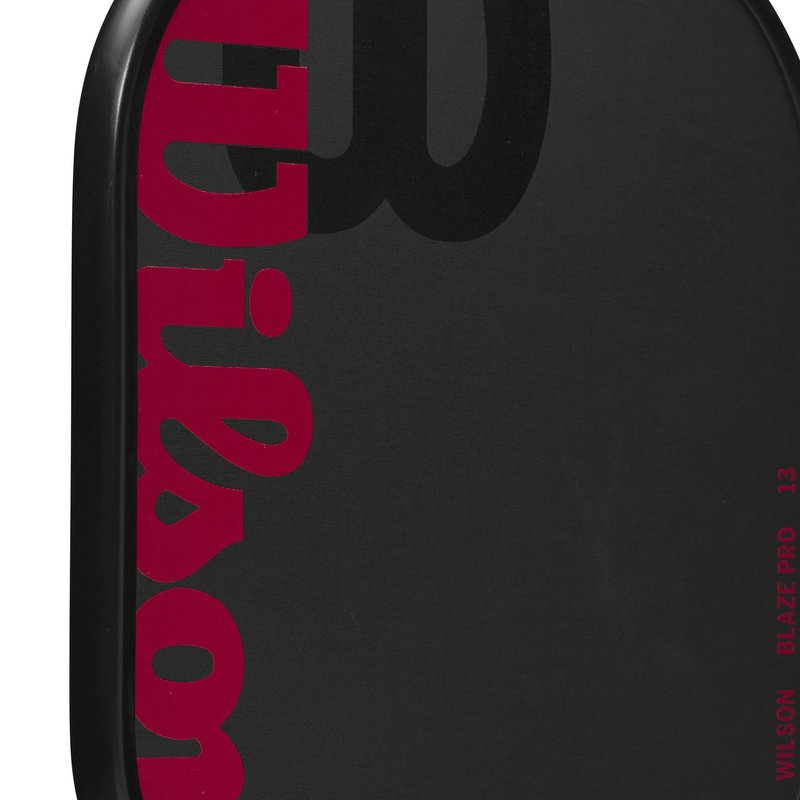 WILSON Blaze Pro 13mm Pickleball Paddle - Grip Size 2-4 1/4", Black/Red