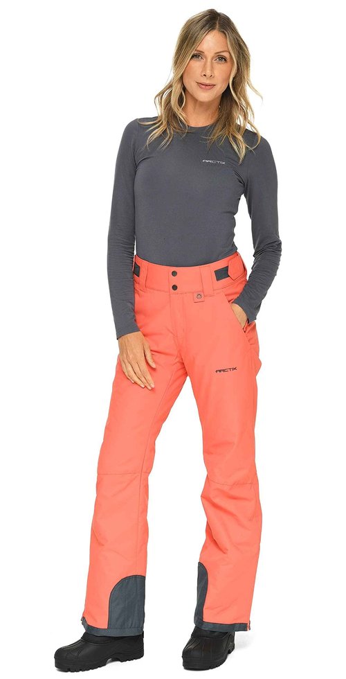 Arctix Women's Insulated Snow Pants, Spice, 4X Short