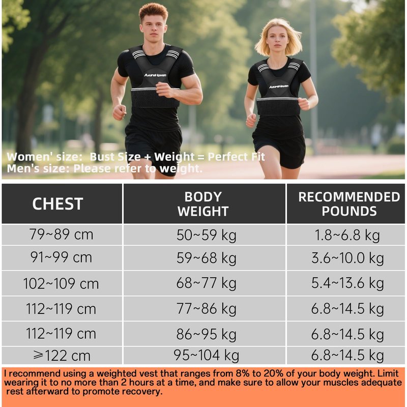 Adjustable Weighted Vest for Women and Men,4-10lb/11-20lb/20-32lb Rucking Vest with 6 Ironsand Weights for Running, Walking, Workout and Strength Training (4-10lbs)