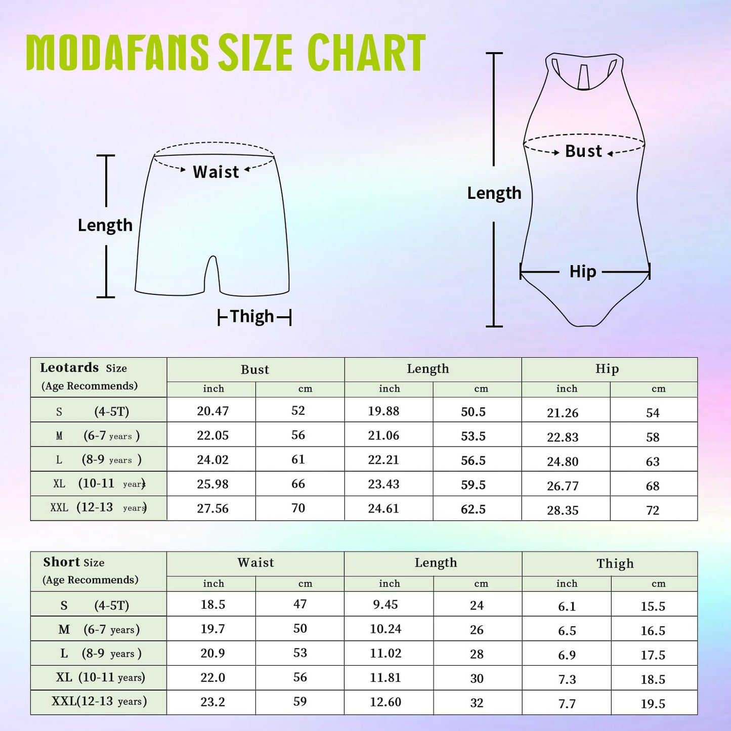 MODAFANS Gymnastics Leotards for Girls With Shorts Tumbling Dance Clasp Back Activewear Independence Day Flag,4-5Years