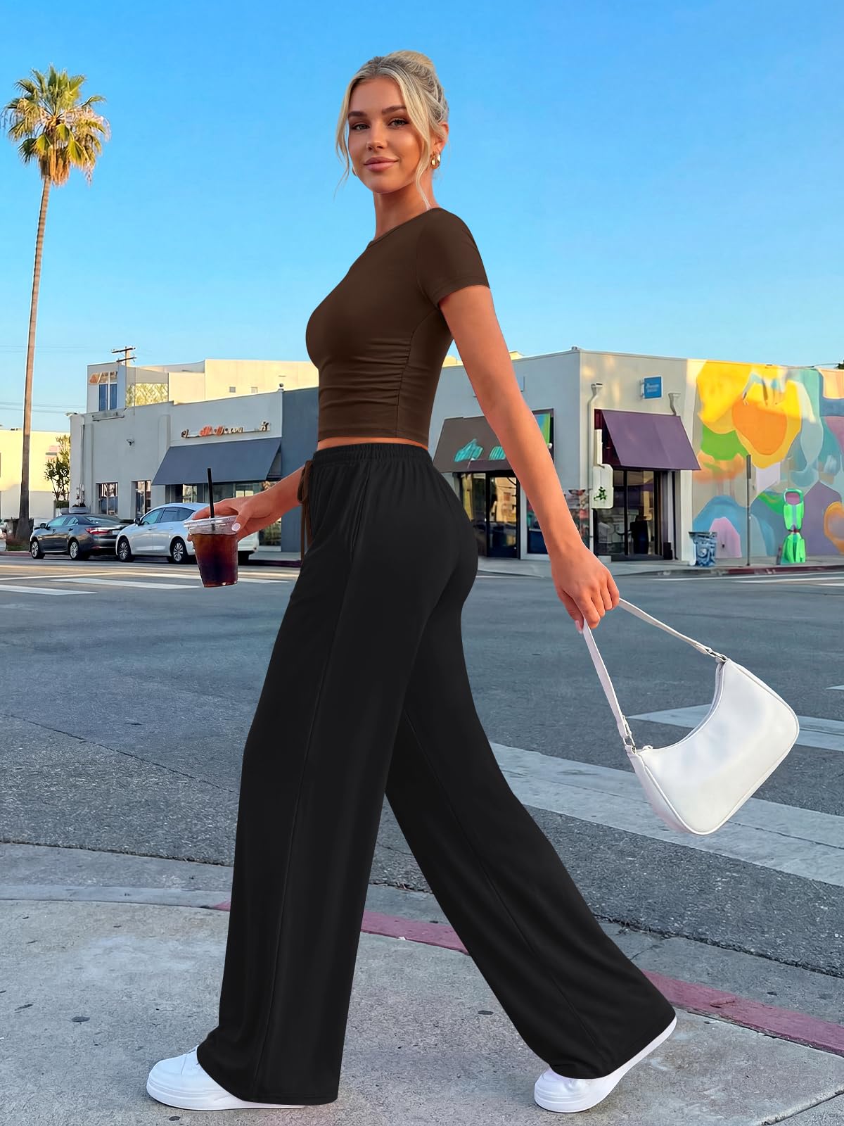 Trendy Queen Womens Petite 2 Two Piece Set 2026 Summer Workout Beach Vacation Cruise Gym Clothes Spring Fashion Lounge Matching School Comfy Airport Travel Outfit Athleisure Clothing