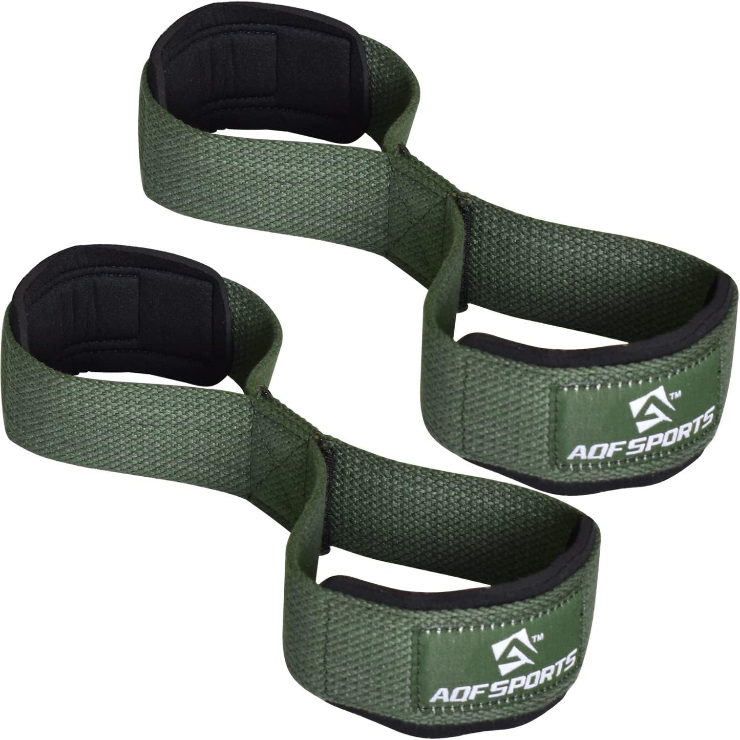 Figure 8 Weight Lifting Straps - Heavy Duty Gym Wrist Straps with Padded Cuff Support | Ideal for Powerlifting & Bodybuilding