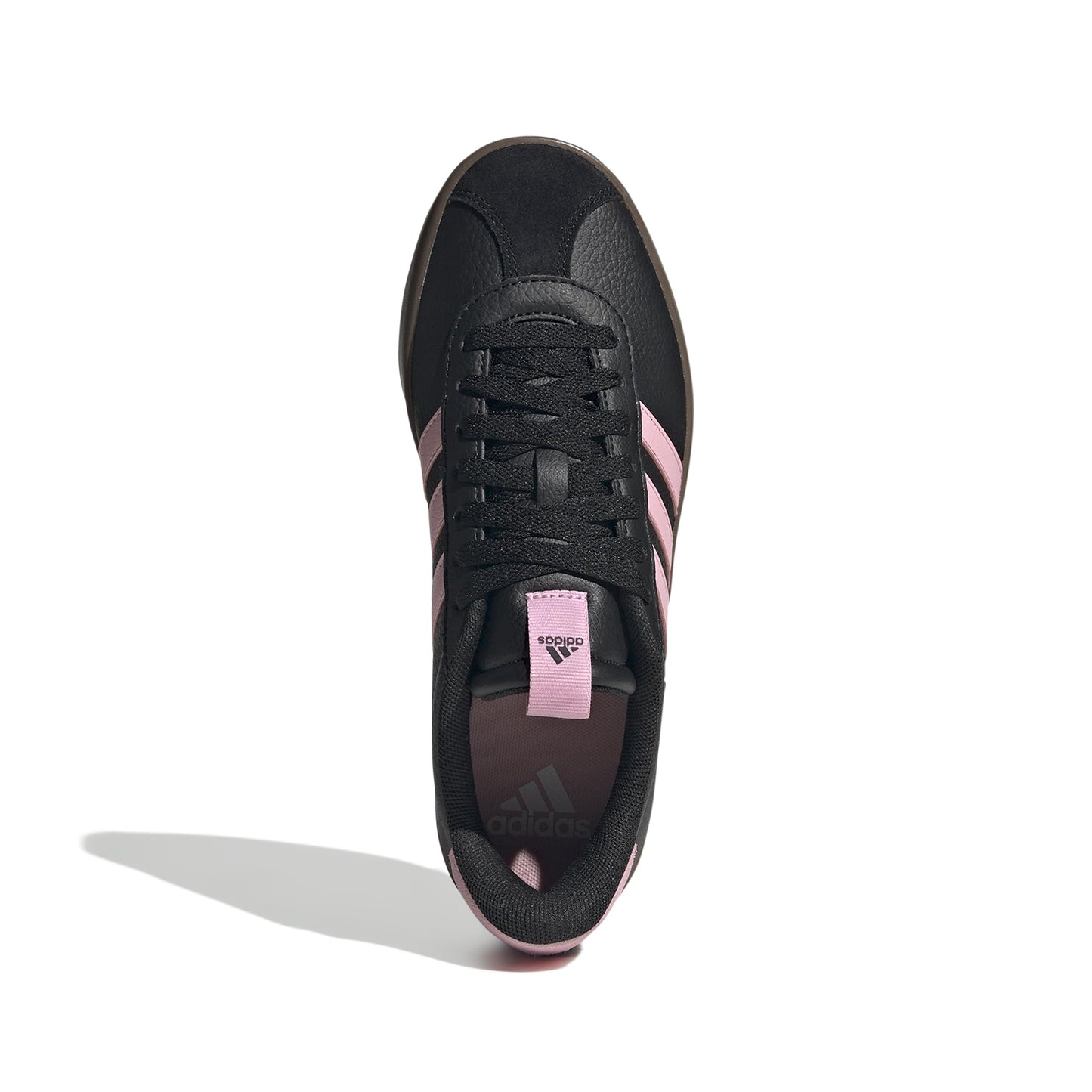 Adidas Women's VL Court 3.0, Black/Black/Gold Metallic, 5.5