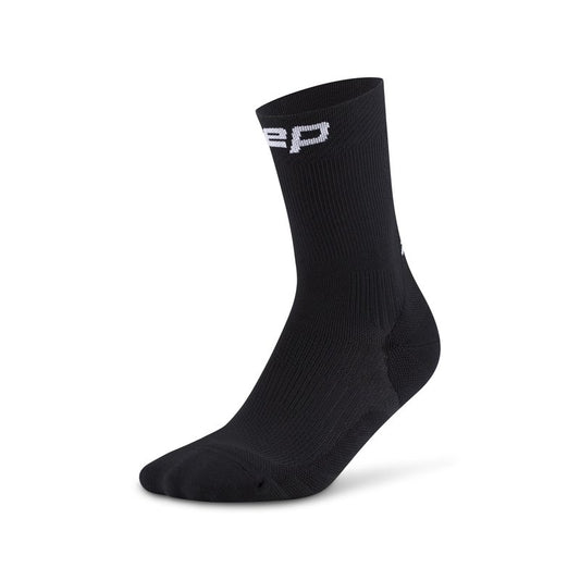 CEP Core Run Mid Cut Compression Socks 5.0, Black, Unisex, LG