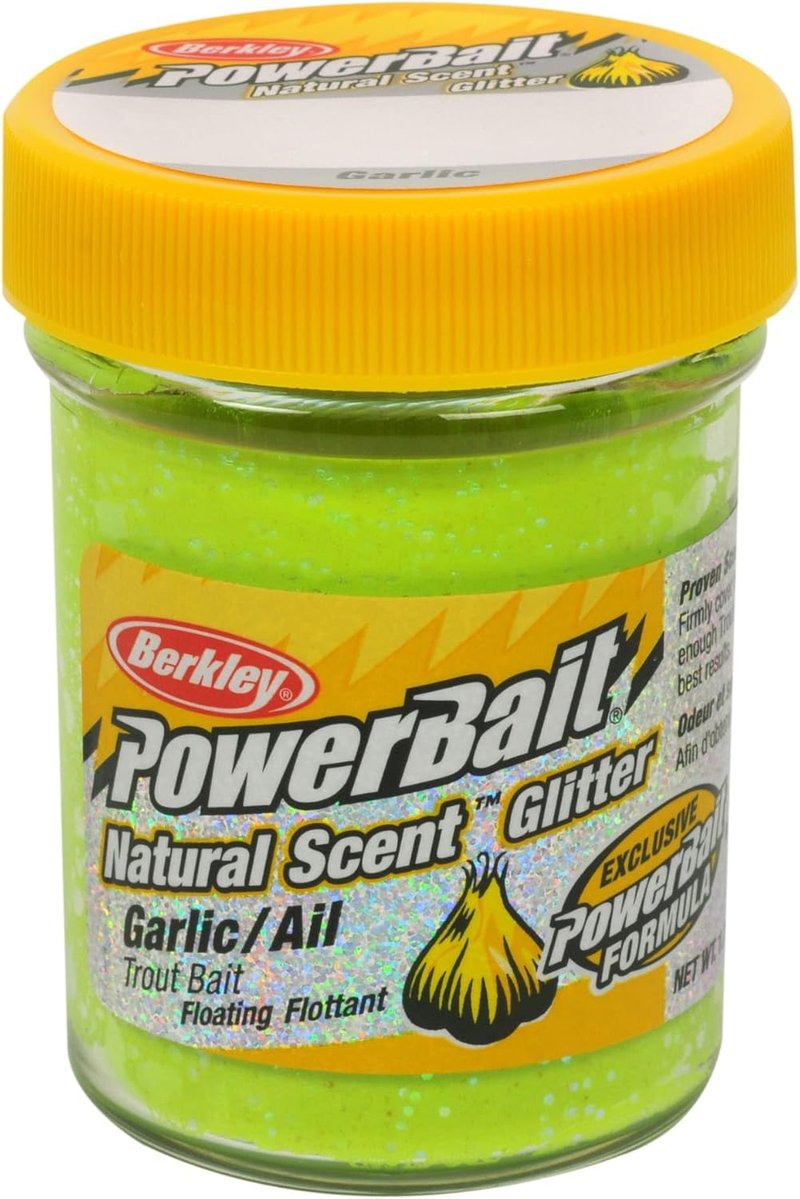 Berkley PowerBait Trout Fishing Dough Bait - Natural Glitter Formula for Enhanced Attraction