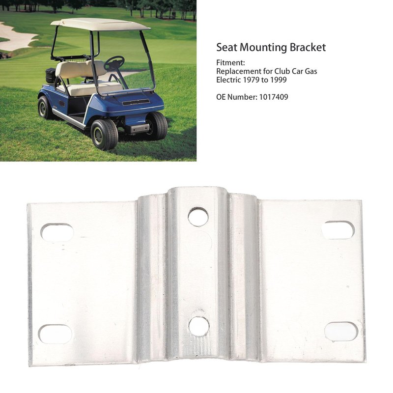 Focket Cart Seat Back Mount Bracket, 1017409 Metal Seat Back Support Bracket Replacement for Club Car Gas Electric 1979 to 1999 Seat Mounting Bracket