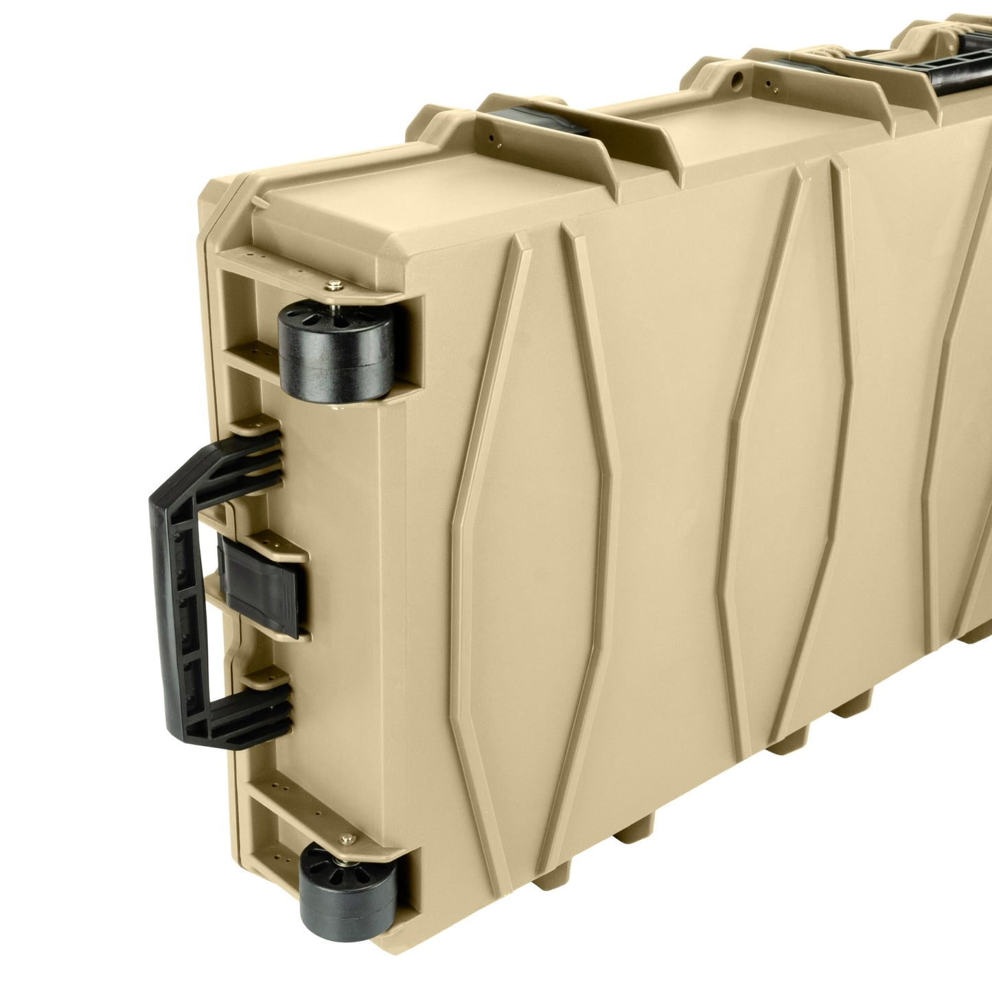 Eylar 48 Inch Intact Series Rolling Hard Rifle Case, Lightweight and Durable Stacker Design with Foam (Tan)
