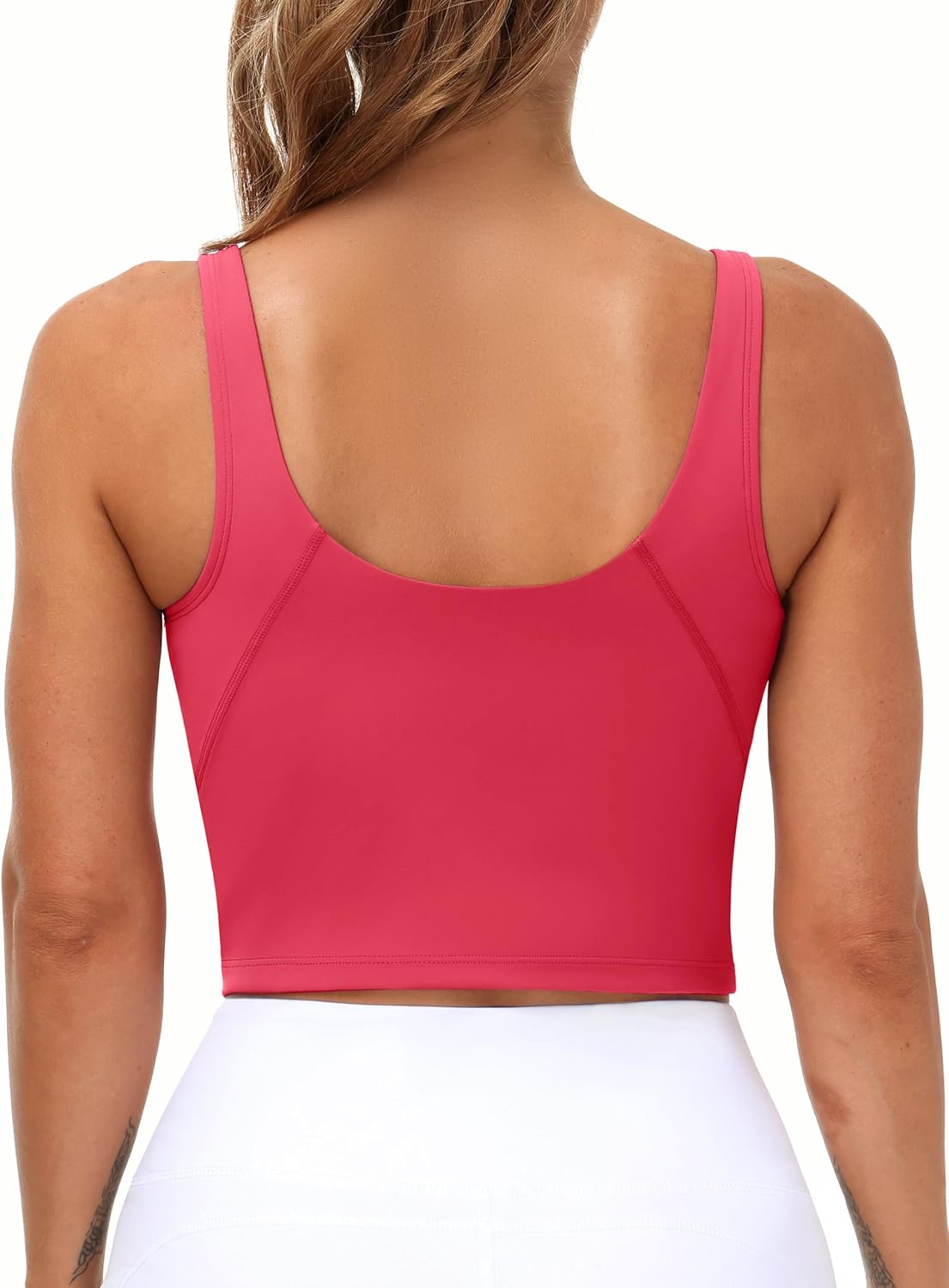 Womens' Longline Sports Bra - Wirefree Padded Design for Medium Support | Comfortable Fit