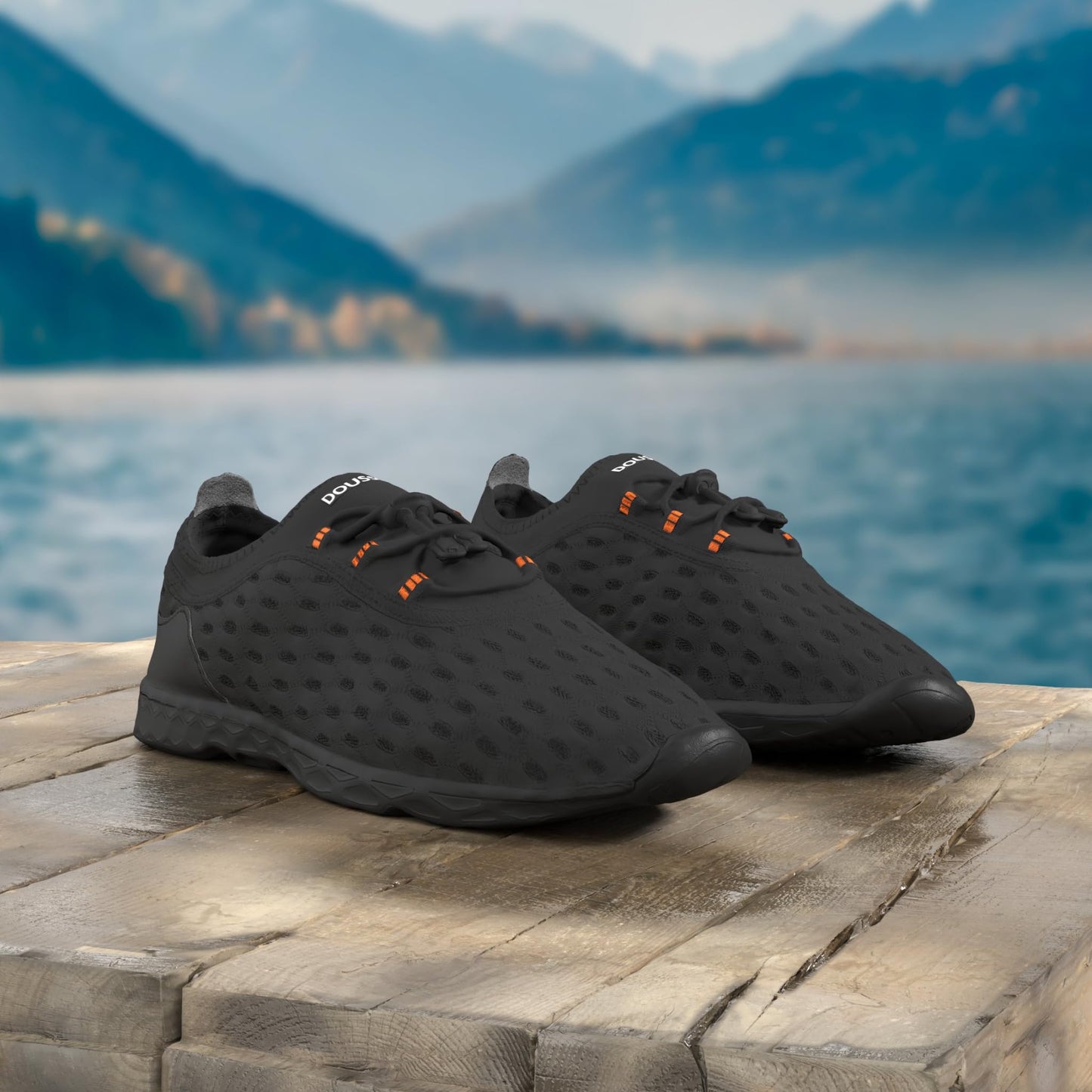 DOUSSPRT Men's Water Shoes Quick Dry for Beach Swim Pool Fishing