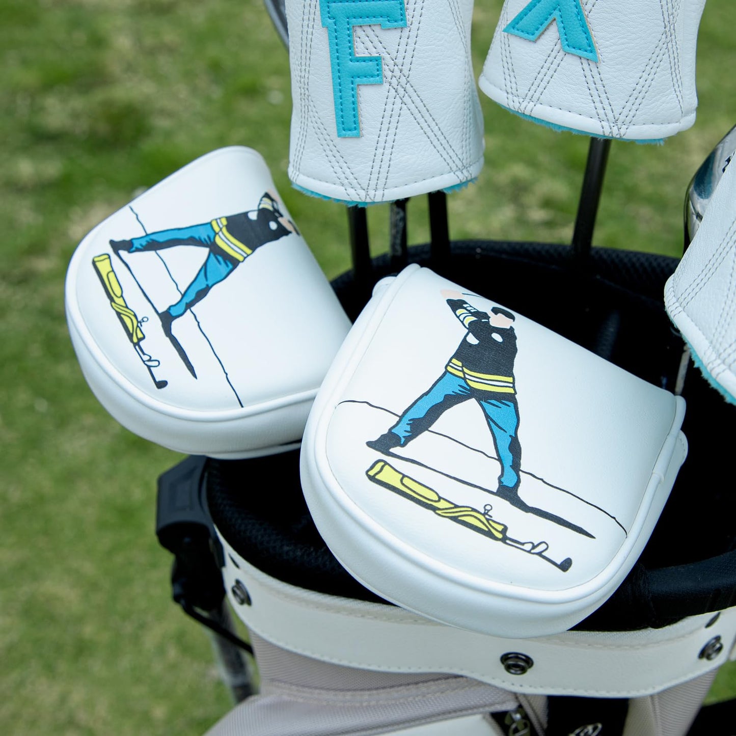 Barudan Golf Funny Golf Head Covers Mangetic Golf Mallet Putter Cover for OZ1 MEZZ1 MAX Putters (for OZ1 putters)