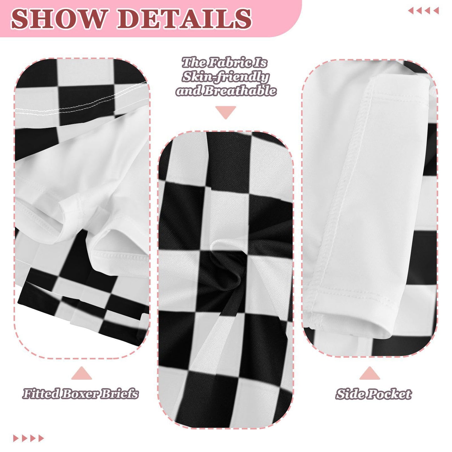 Tatenale Black and White Checkered Girls Skorts Size 6 Tennis Skirt Athletic Skort Golf Skirt Shorts with Pockets Dancing Running