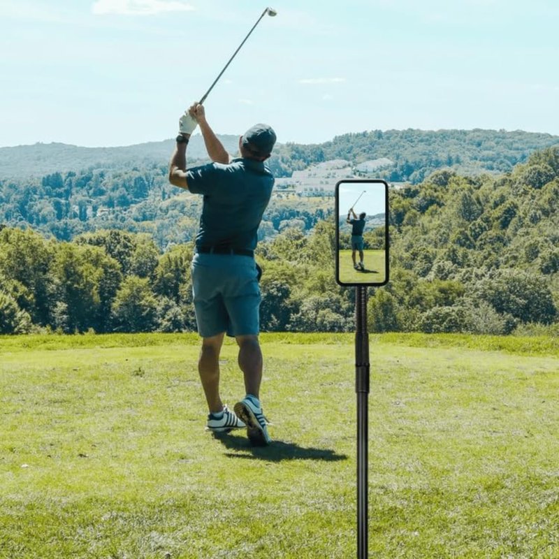 Golf Monopod Selfie Stick, Magnetic Golf Selfie Stick for Swing Training Aid, Magnetic Golf Phone Holder Stick, Golf Phone Stand for Recording Golf Swing