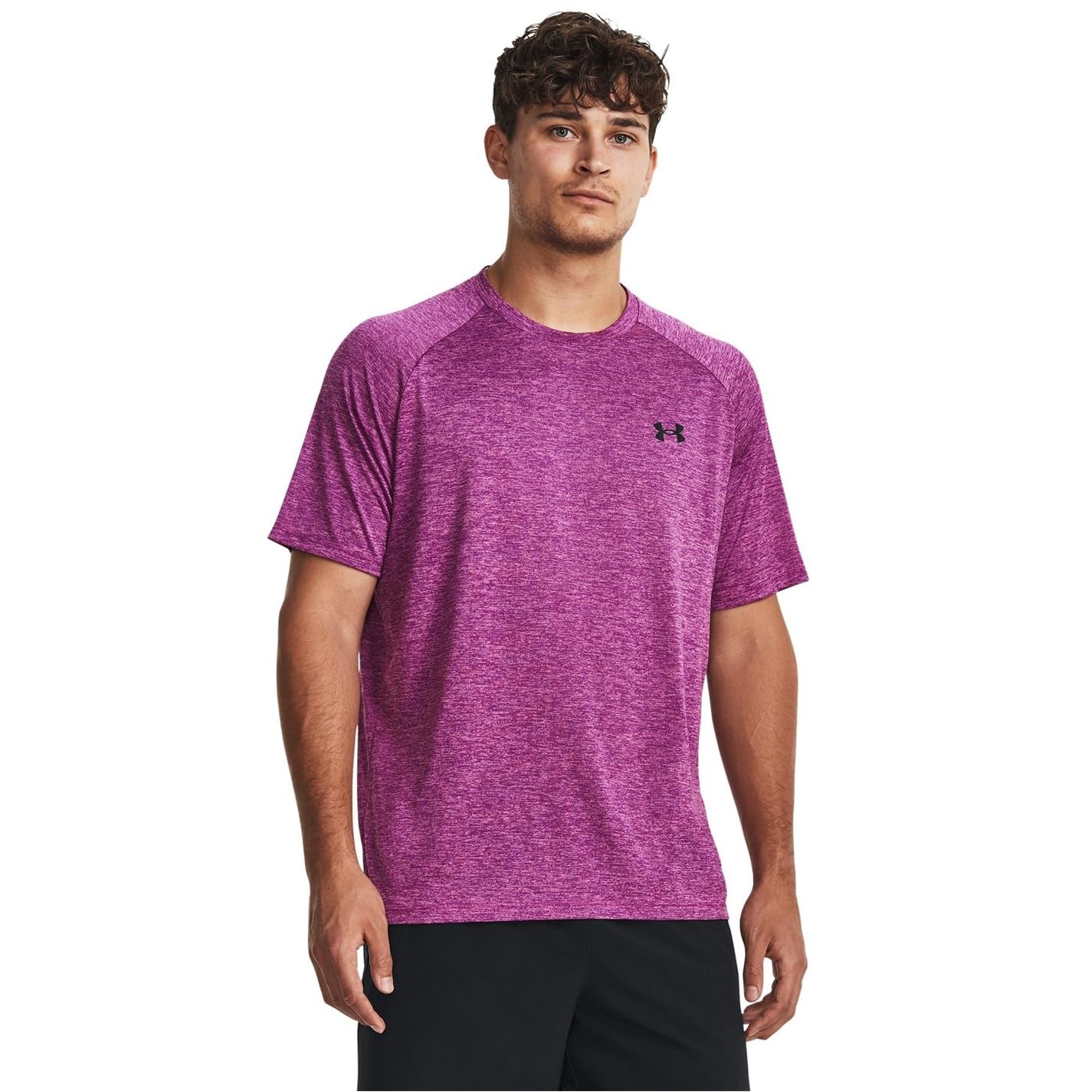 Under Armour Men's Tech 2.0 Short-Sleeve T-Shirt, (573) Mystic Magenta / / Black, Medium