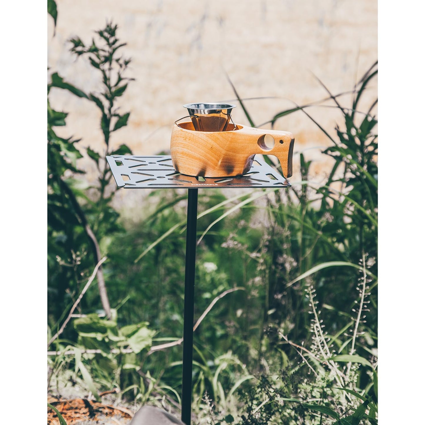 Fire-Maple Portable Tripod Stand Camping Table - Lightweight Aluminium Alloy & Stainless Steel, Detachable Feet, Adjustable Height, Compact Design