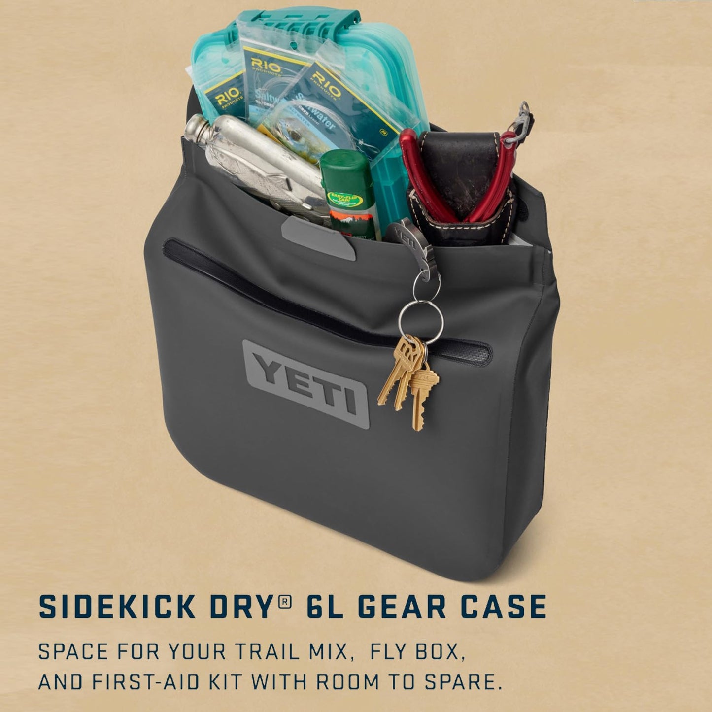 YETI Sidekick Dry 6L Gear Case, Cape Taupe