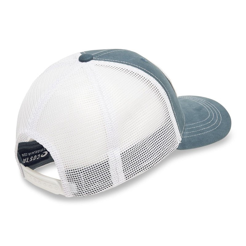 Costa Del Mar Mens Costa Chatham Shark Twill Trucker Hat, Shark, One Size
