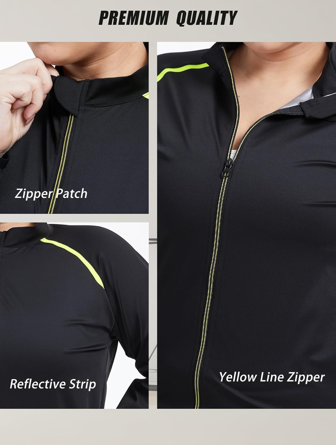Sauna Jackets for Women - Plus Size Long Sleeve Zippered Sweat Shirt | Body Shaper for Gym & Fitness