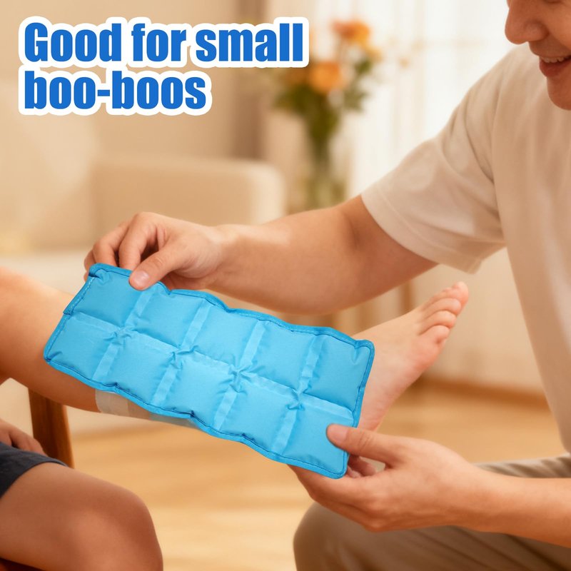 Reusable Ice Packs for Lunch Boxes – 10" x 4" Dry Ice Pack, Long‑Lasting Slim Freezer Packs for Lunch Bags, Coolers, Travel, Therapy, Camping, Flexible Cold Pack for Food (Ice Pack 10" x 4" x 0.7")