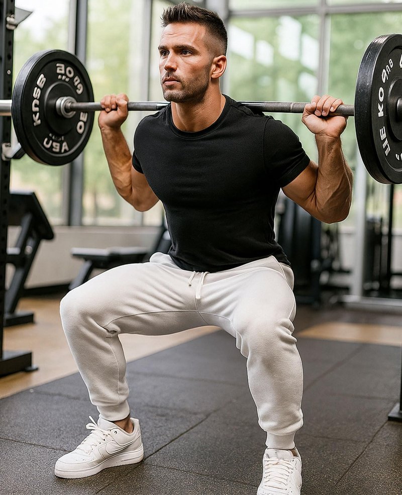 Mlgaril Men's Sweatpants Workout Joggers Gym Pants for Men Casual Lounge Track Pants with Pockets, White L