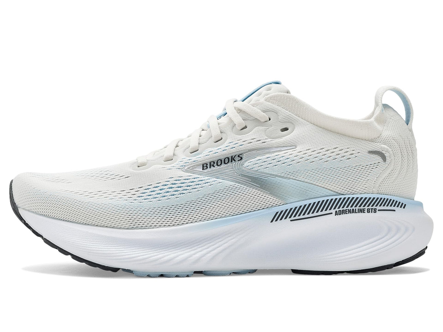 Brooks Women’s Adrenaline GTS 25 Supportive Running & Walking Shoe - Star White/Nantucket/Chrome - 7 Medium