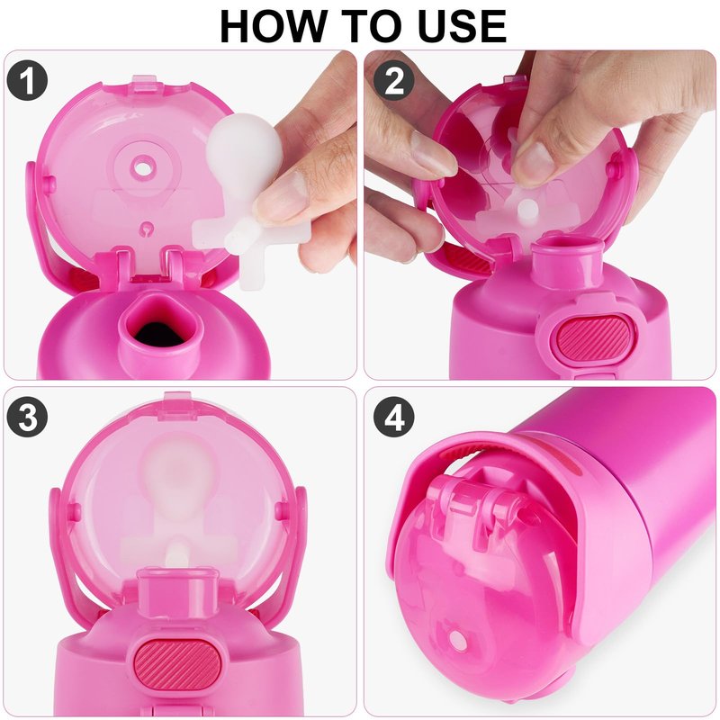 gocola Replacement Leak Stopper Compatible with Thermos Funtainer 16 Oz Stainless Steel Vacuum Insulated Bottle (6+6)