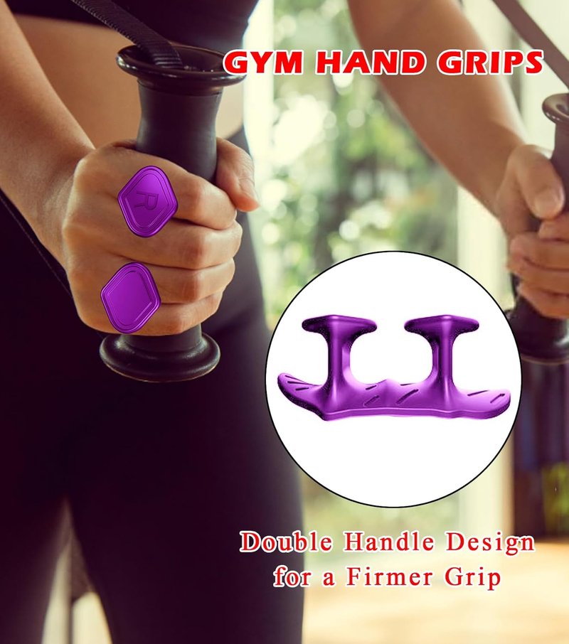 Weight Lifting Grips - Ergonomic Silicone Gym Pads for Palm Protection | 2 Pairs for Men & Women