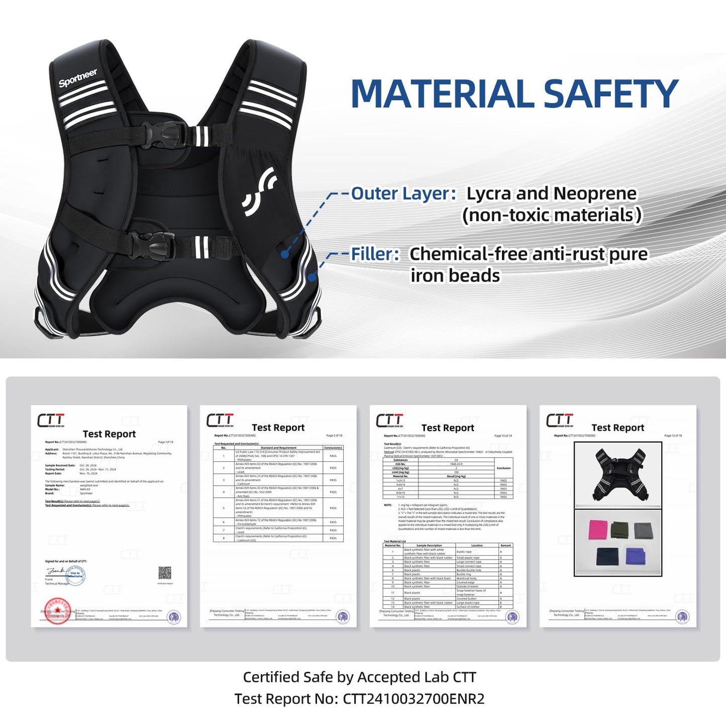 Sportneer Weighted Vest for Women Men: 12lb Comfortable Weight Vest with Storage Pocket Reflective Stripe Rucking Vest for Walking Running Strength Training Fitness Weight Loss Weightlifting Black