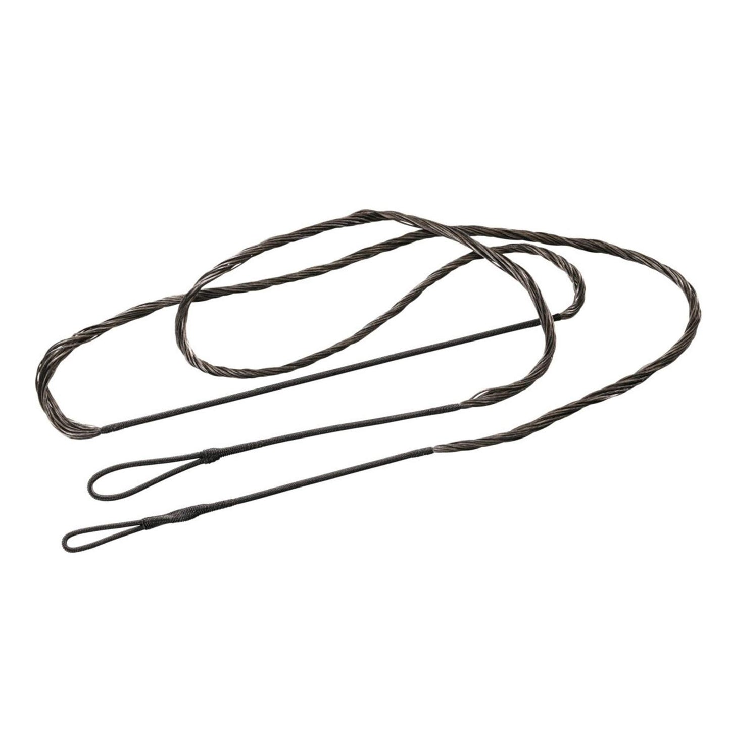 SAS Southland Archery Supply B-55 Dacron Replacement Traditional Recurve Bow String - Made in USA - 12, 14, 16 Strands - 44-70 in Sizes (AMO 50 in (Actual 46 in), Black 12 Strands (Bows Upto 40 lbs)