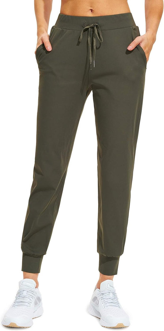 Libin Women's Athletic Joggers - Tapered Sweatpants with Pockets | Petite/Regular/Tall Sizes