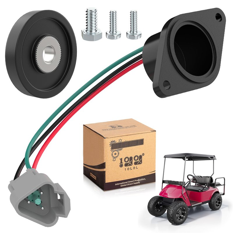 10L0L Golf Cart IQ Speed Sensor with High Speed Magnet for Club Car DS & Precedent 2004+ 48V Electric Carts, Fits ADC Motor, Replaces OEM 102704901 102265601, Easy Install