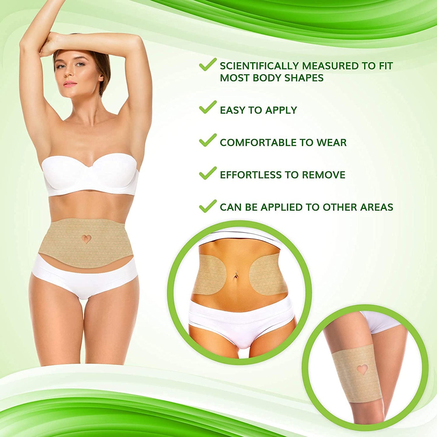 Contouring Moisturizing Body Wrap - All-Natural Cellulite Solution | 10 Wraps