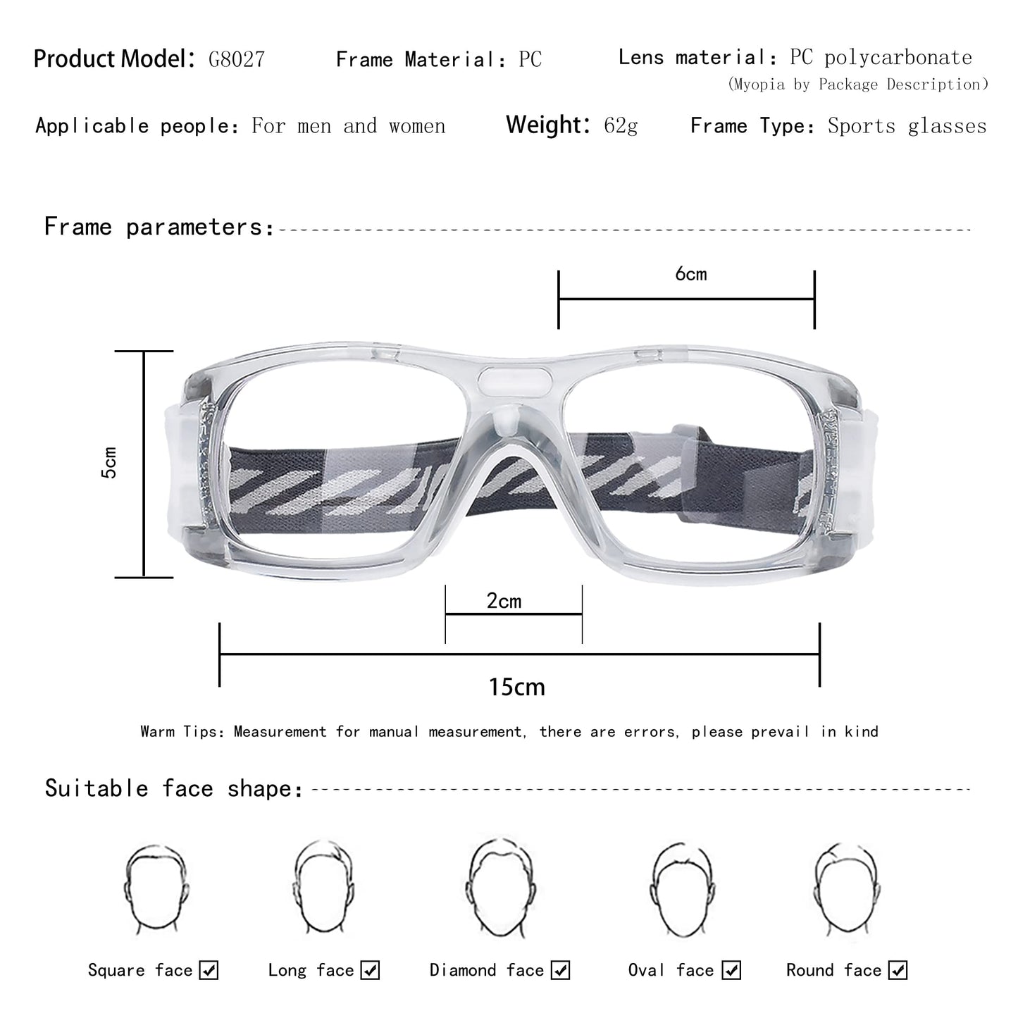 SooGree Sport Goggles Racquetball Goggles Basketball Soccer Football Sports Protective Glasses Men Women