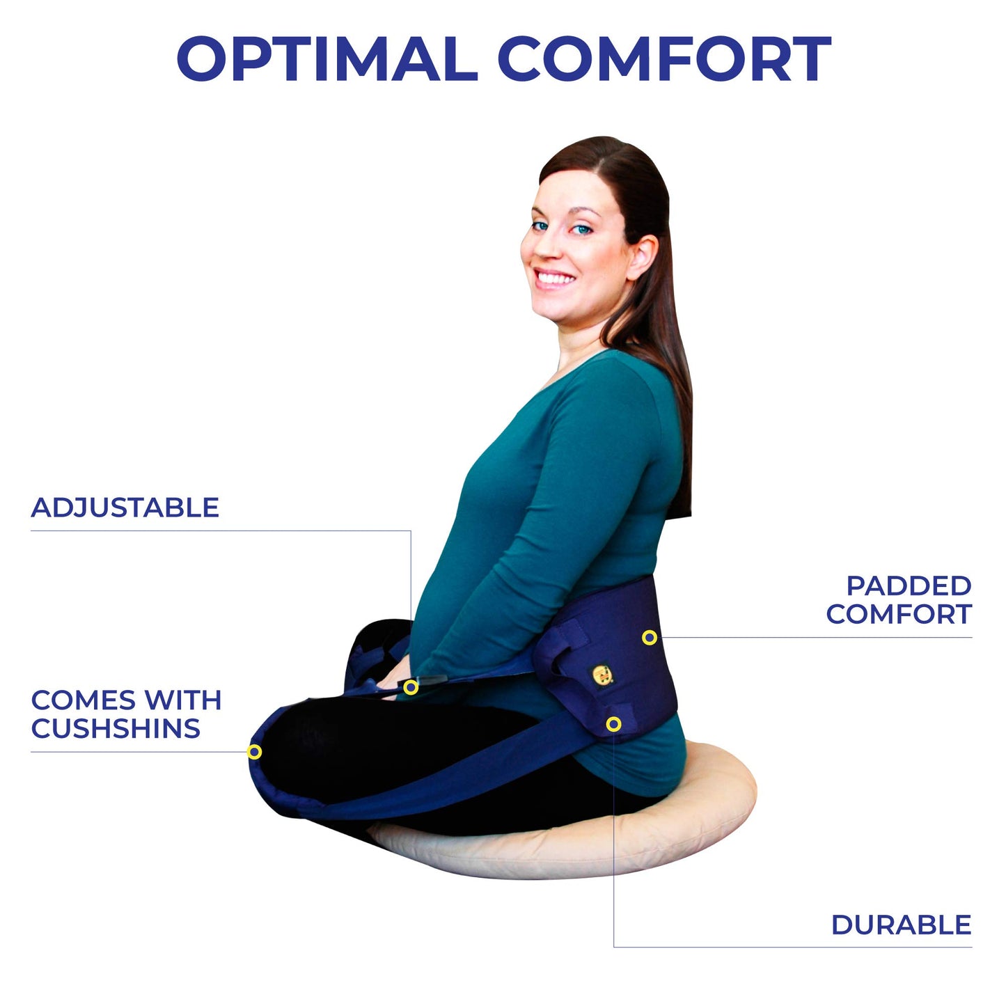 Nada-Chair Back-Up with CushShins Back Support and Posture Corrector Turns to Convertible Pouch Bag (Black)