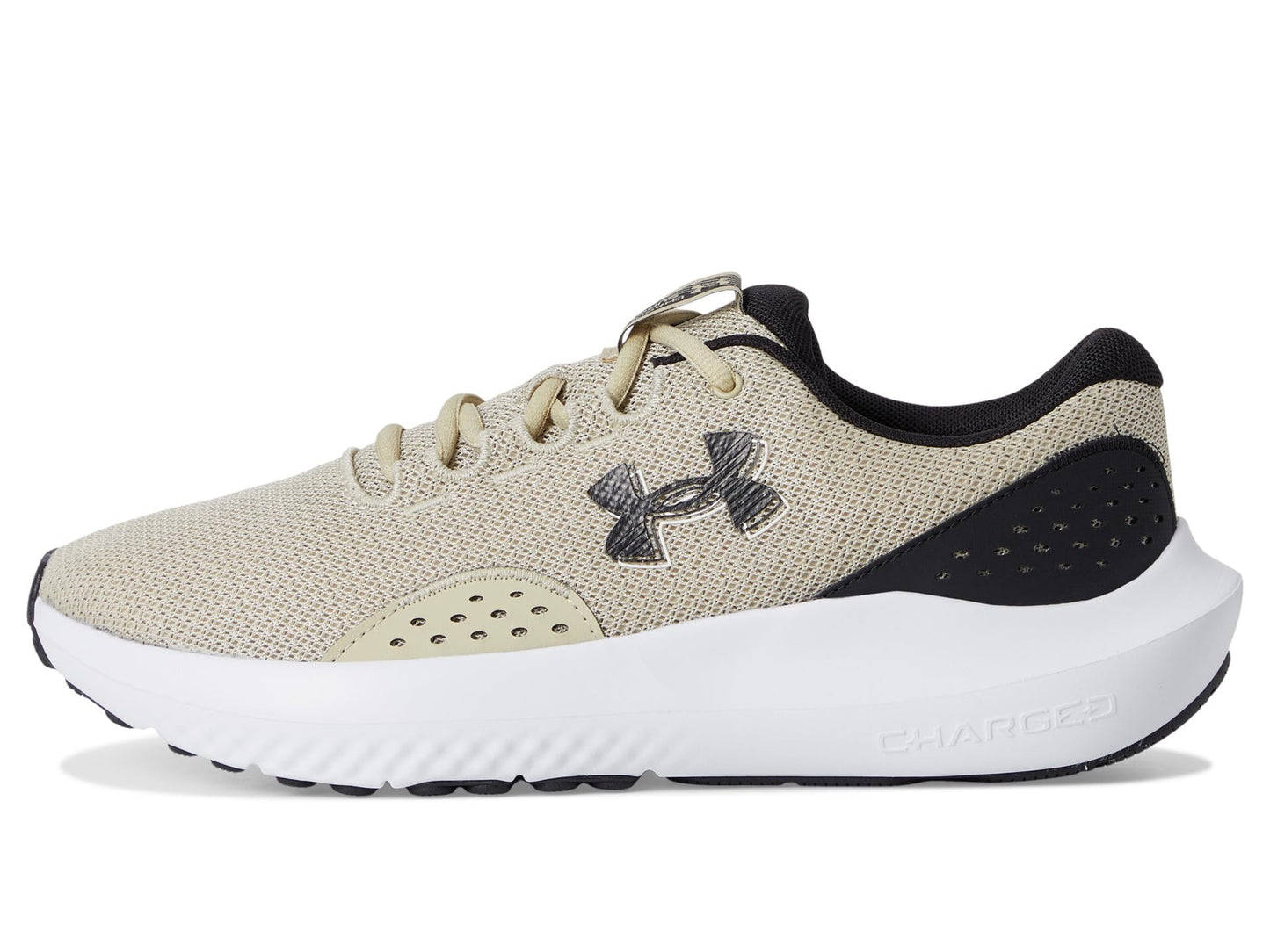 Under Armour Mens Charged Surge Khaki Base/Black/Black 15 Medium