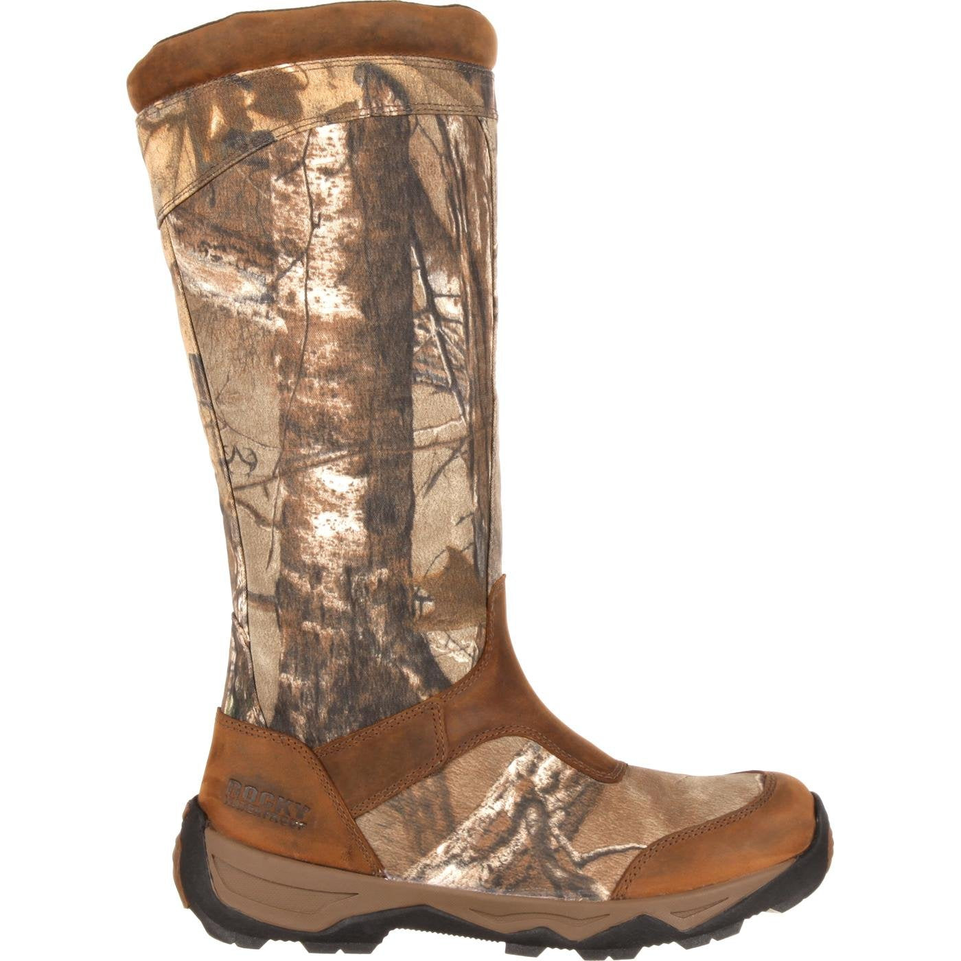 ROCKY Retraction Waterproof Side-Zip Snake Boot, Realtree Xtra, Size 11.5(M)