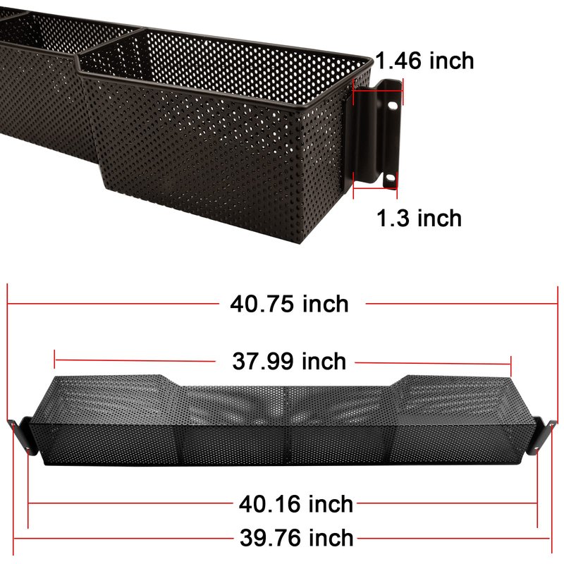 Roykaw Golf Cart Front Inner Basket Dash Storage/Tray Organizer for EZGO TXT - One Piece Solid Design