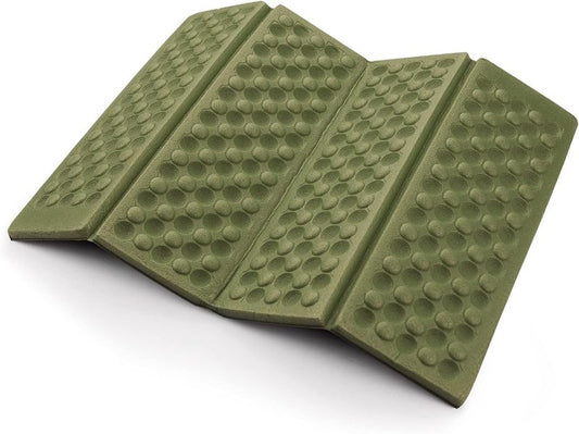 AceCamp Portable Lightweight Waterproof Folding Mat - Mini Foam Sitting Pad for Outdoor Comfort | Red