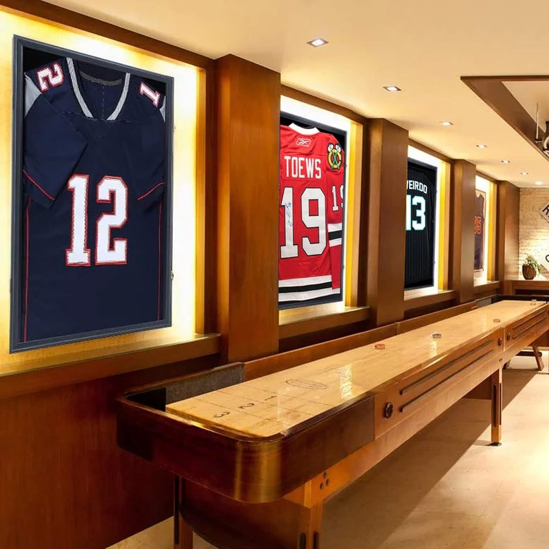 Jersey Shadow Box Display Case - 98% UV Protection, Acrylic Frame for Football & Basketball Jerseys | 1 Pack