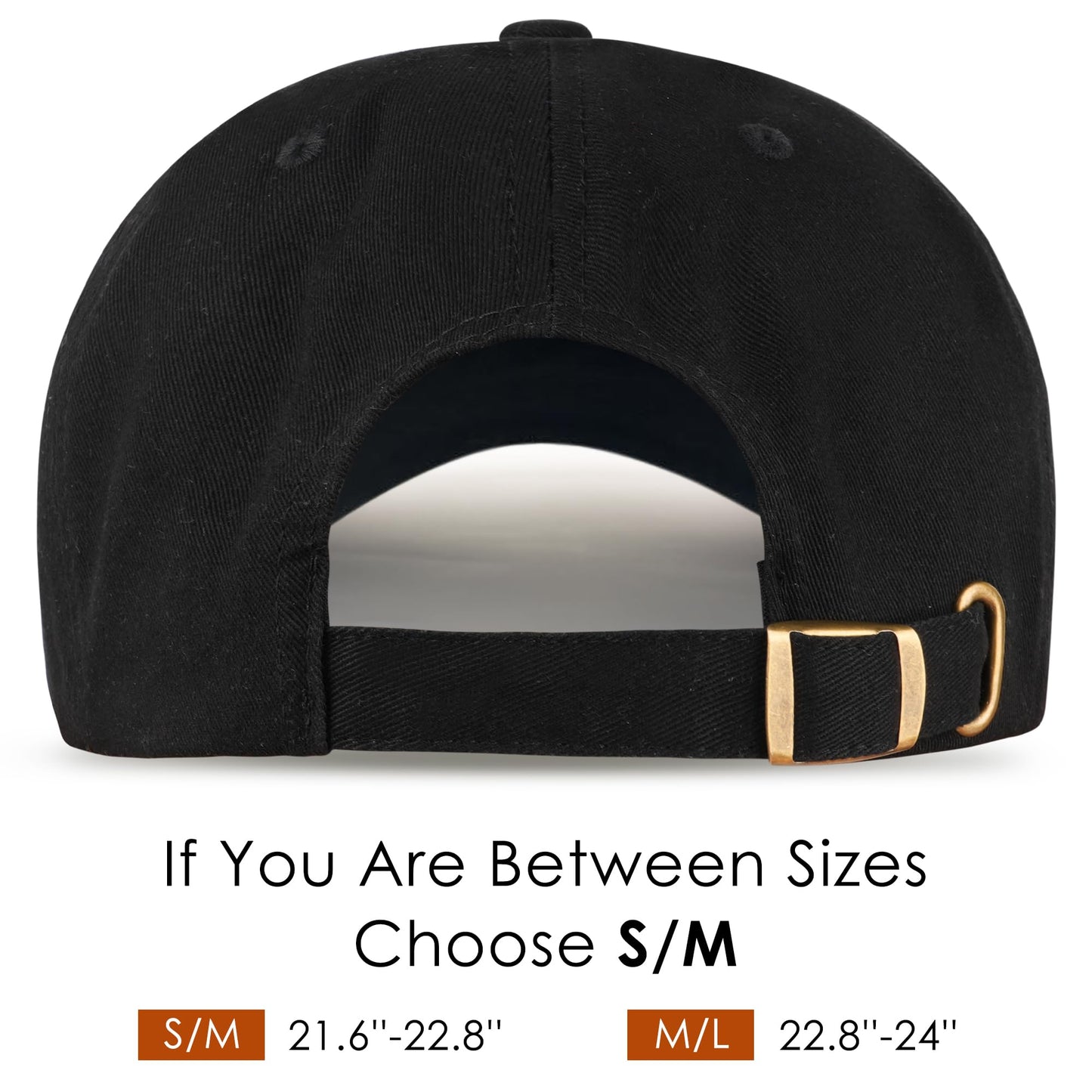 spxkd Baseball Cap for Men Women Washed Cotton Unstructured Baseball Hats Breathable Unisex Golf Dad Hat (US, Alpha, Small, Medium, Black)
