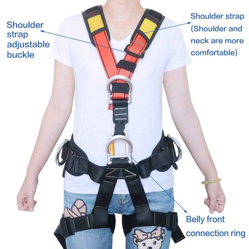 HeeJo Climbing, Safety Safe Seat Belt for Outdoor Tree Climbing, Outward Band Expanding Training Large Size,Climbing Gear