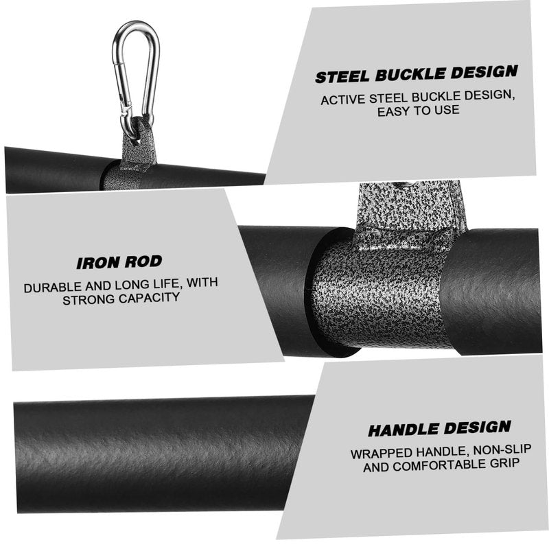 BESPORTBLE 1 Set Straight Bar Bicep Pull Bar Accessories for Home Gym
