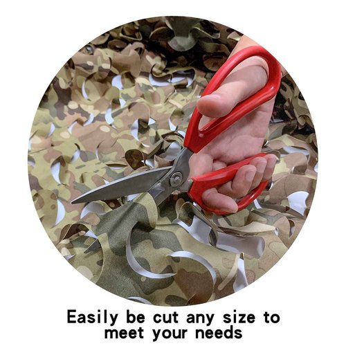 GRVCN Camo Netting Camouflage Net, Bulk Roll Sunshade Mesh Nets for Hunting Blind Shooting Military Theme Party Decorations