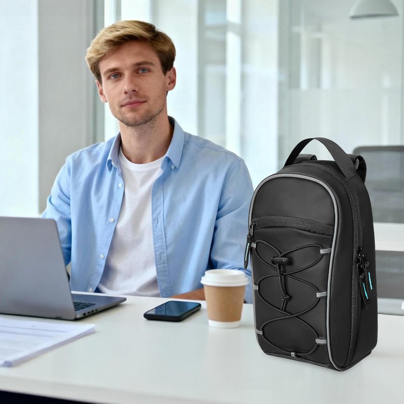 PGmoon Electric Scooter Bag with 4L Large Capacity, Universal Electric Scooter Handlebar Storage Bag with Multiple Pockets for Carrying Tools, Water-Resistant (Patent Design)