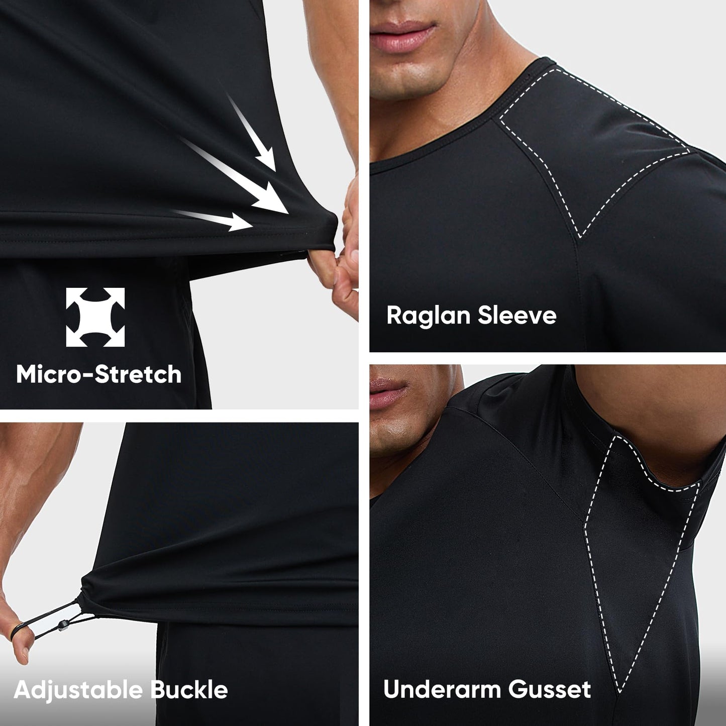 HOTSUIT Sauna Shirt for Men Weight Loss Heat Trapping Vest Workout Sweat Suits Fat burning Tops for Gym Exercise Boxing Black XL