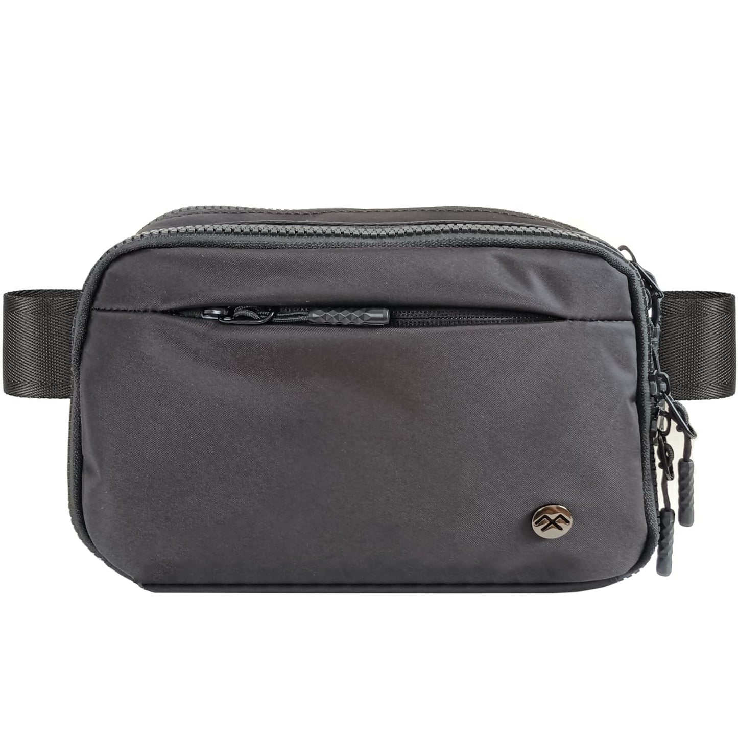 Security Carry Fanny Pack | Two-Way Locking Zipper & 60" Adjustable Strap (Plus Size to 60") | Tactical Nylon Waist Pack | Crossbody Bag for CCW, EDC, Travel, Work & Outdoor