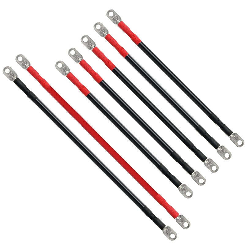 Cartroller Premium Golf Cart Battery Cables Wiring Kit for EZGO TXT 1994 & UP 36 & 48 Volt with 4 Gauge 7 PC AC/DC Wire Golf Cart Battery Cable Set